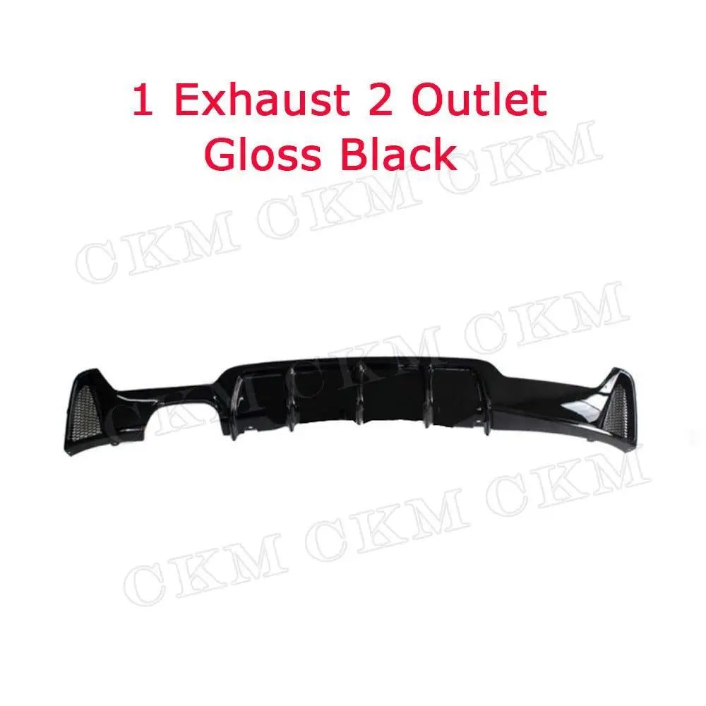 Glossy Black Rear Lip Diffuser Spoiler For BMW 4 Series F32 F33 F36 M Sport 2014 2015 2016 2017 2018 Carbon Rear Bumper Guard