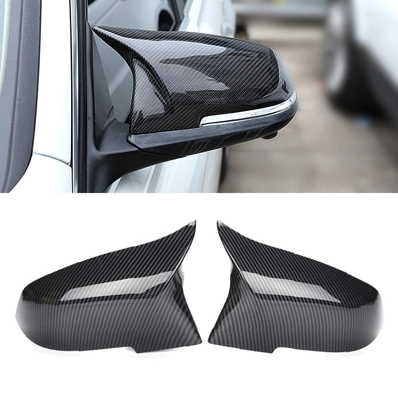 For BMW 1 2 3 4 Series F30 F34 F20 F22 F23 F32 F33 F36 E84 Gloss Black Car Rearview Mirror Cap Rear View Side Mirror Cover ABS