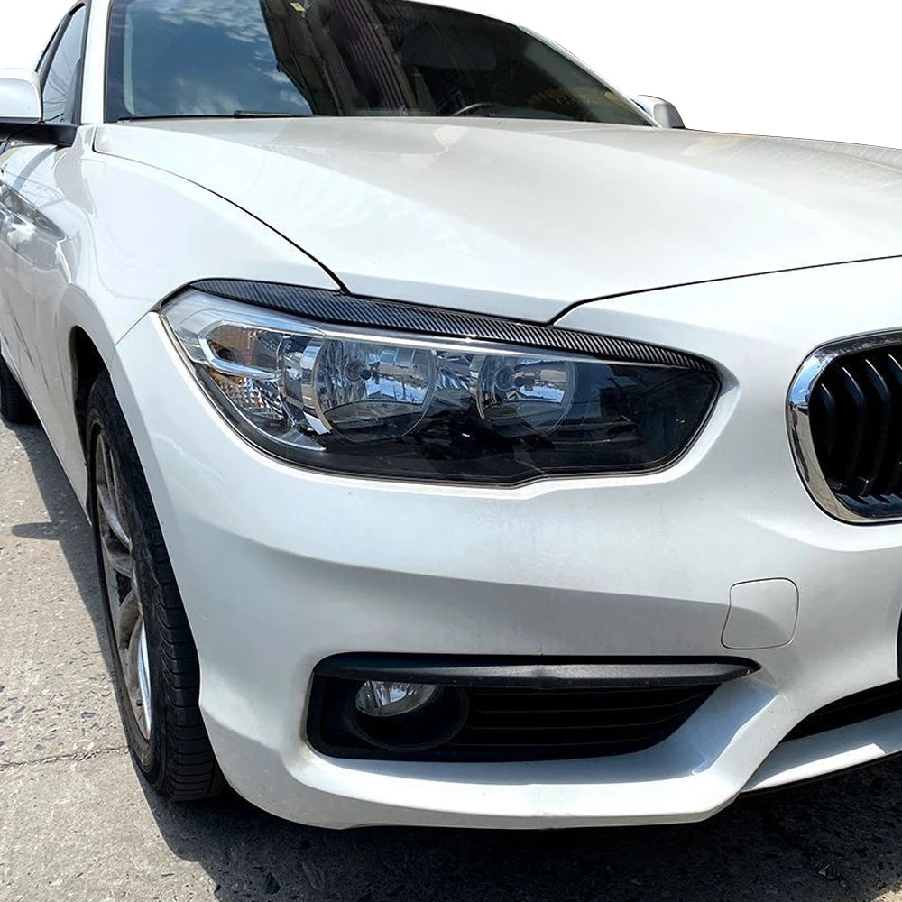 Pop 2PCS Headlight Evil Eyebrows Eyelids For BMW F20 F21 1 Series 116d 118i 120i 120d M140i 2015-2018 Front Headlamp Eye Lid C