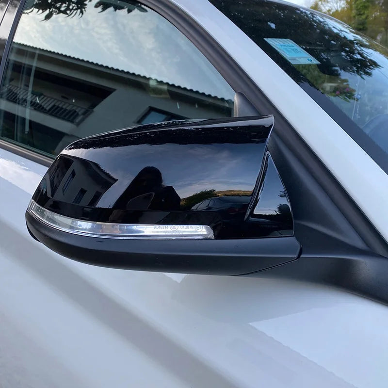 For BMW 1 2 3 4 Series F30 F34  F20 F22 F23 F32 F33 F36 E84 Gloss Black Car Rearview Mirror Cap Rear View Side Mirror Cover ABS