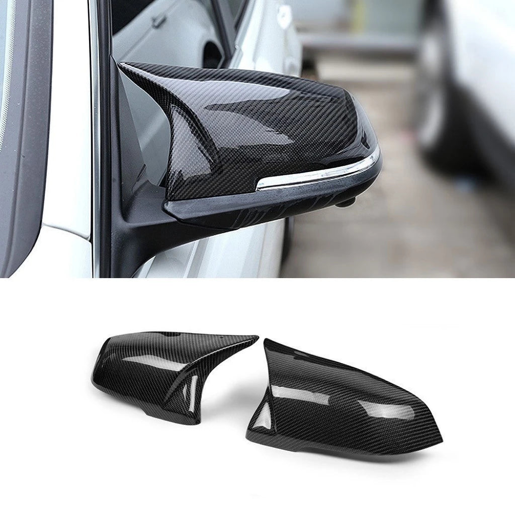 For BMW F20 F21 2pcs M Style Gloss Black Car Rear View Mirror Cover Caps Trim Shell Frame 118i 120i 120d 125i 125d M135i M140i