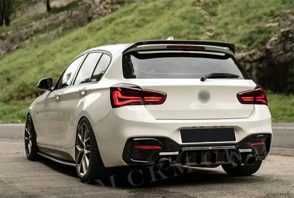 Carbon Fiber Rear Lip Diffuser Spoiler Bumper for BMW 1 Series M Sport F20 F21 M135i M140i 2017 2018 Rear Diffuser