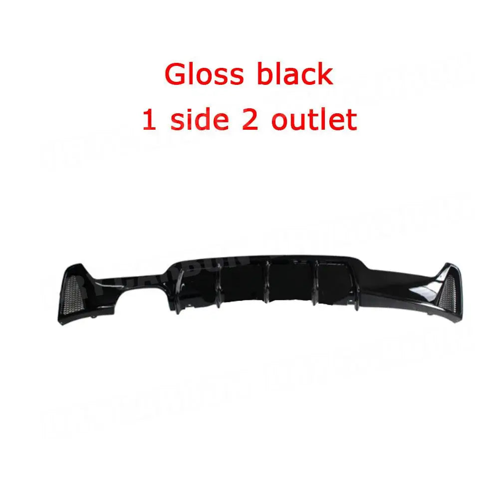 Glossy Black Rear Lip Diffuser Spoiler For BMW 4 Series F32 F33 F36 M Sport 2014 2015 2016 2017 2018 Carbon Rear Bumper Guard